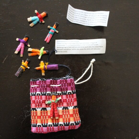 SOLD- Guatemala worry dolls - Picture 1 of 7